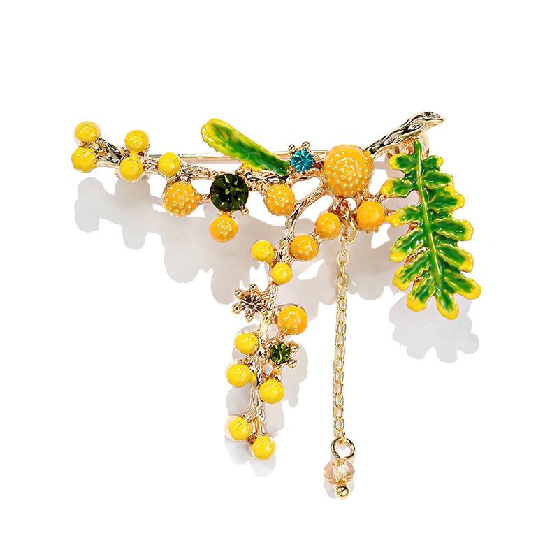 Senior Brooches Flower Leaf Brooch Pins for Women Suit Pendant Fashion Brooches Jewelry