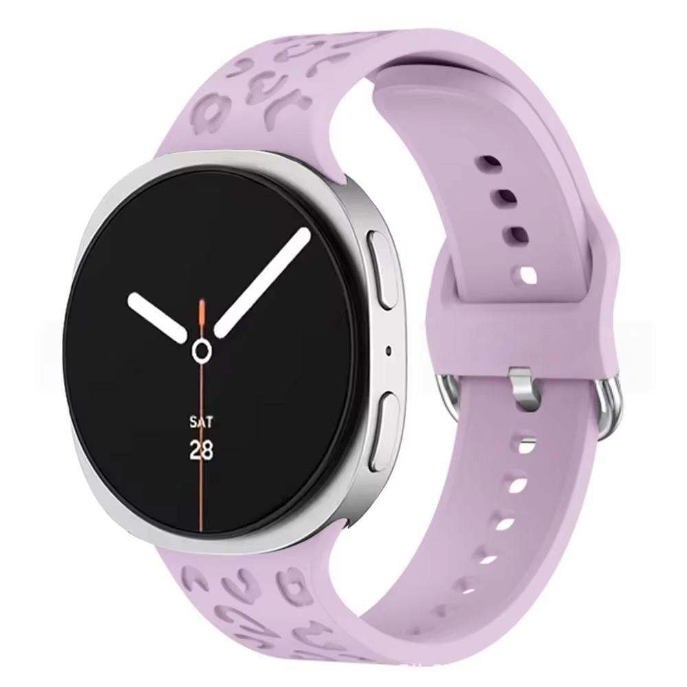 Ремешок для Samsung Galaxy watch 8/8 classic 46мм 44мм 40мм Гравированные леопардовые браслеты на запястье Correa pulseras Galaxy watch 8 Ремешок