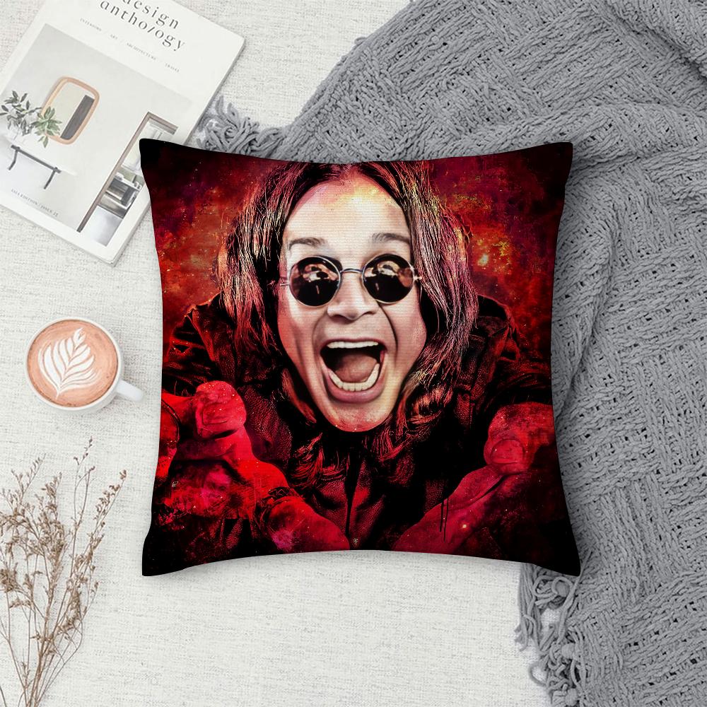 O-Ozzy Osbourne Pillow Case Sofa Decorative Home Double-Sided Print Plush Square Throw Pillow Covers Cushion Decor Cover