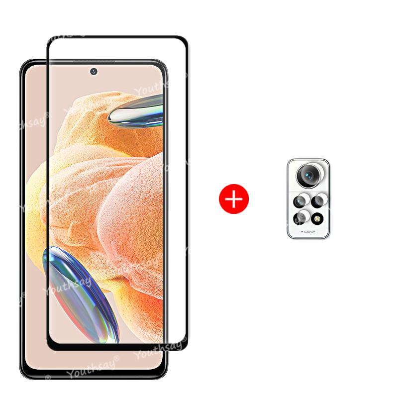 Для Xiaomi Redmi Note 12 Pro Стекло Redmi Note 12 Pro Закаленное Стекло Полный Клей Защитная Пленка для Экрана Redmi Note 12 Pro Plus Стекло