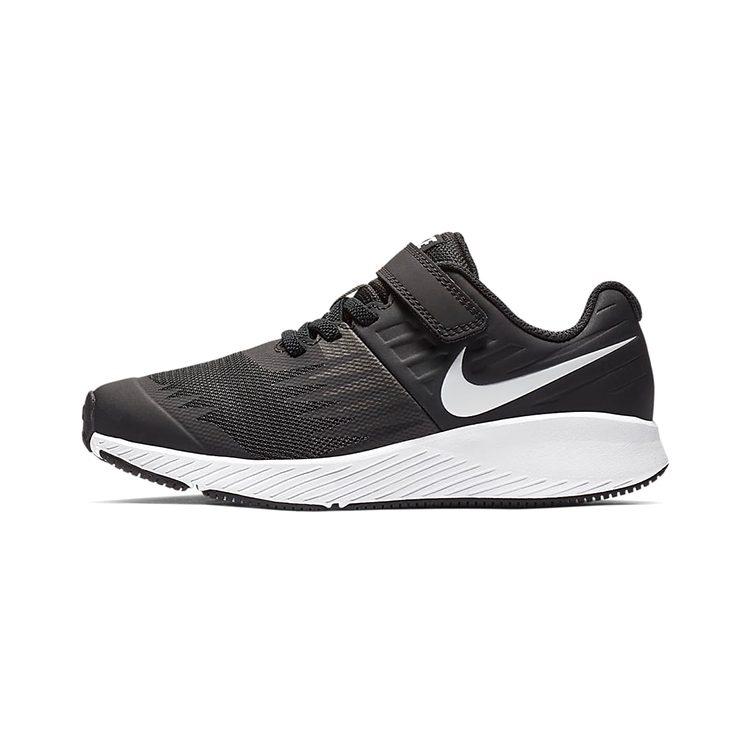 Nike Низкие беговые кроссовки Черно-белые Детские 3-7 лет 921443-001