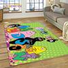 3D Cartoon Les Barbapapa Family Carpet Rug for Bedroom Living Room Home Sofa Decoration,Children Game Large Decor Floor Mat Gift