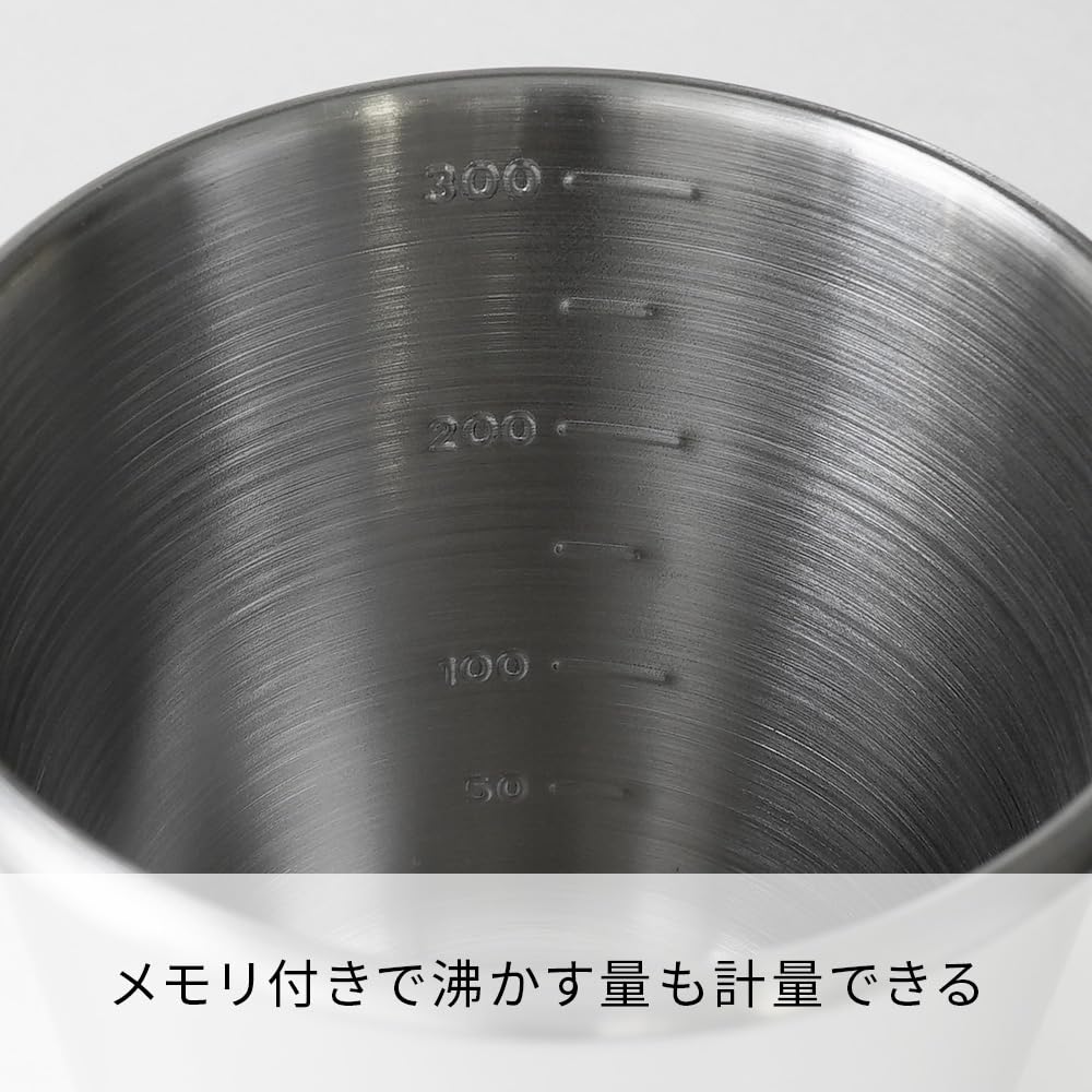 Кружка металлическая штабелируемая HARIO V60 300 мл серебристая O-VSM-30-HSV