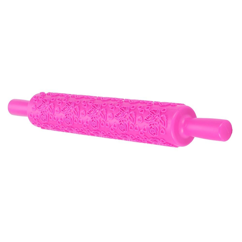 Heart, Butterfly Honeycomb Embossed Roller PP Pastry Roller Fondant Rolling Pin Cake Decoration
