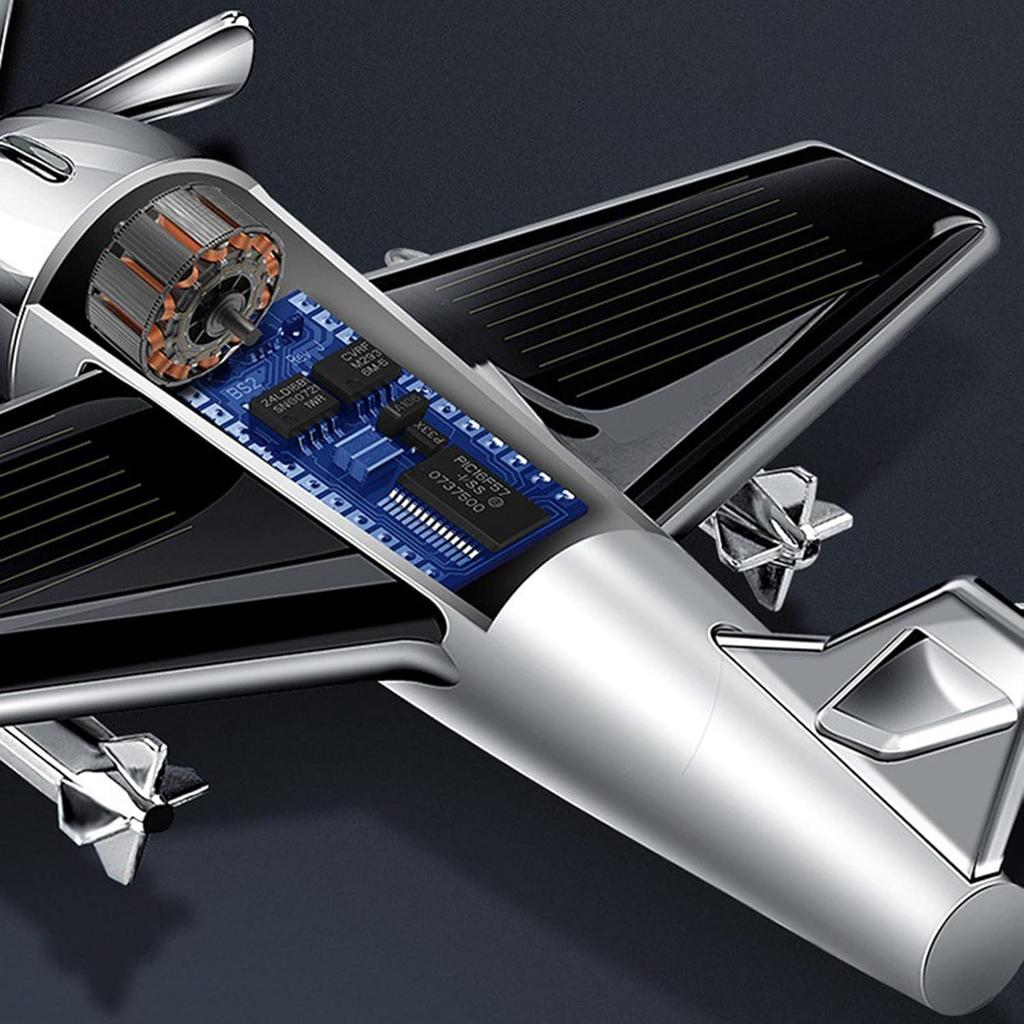 Солнечный самолет Cessna с уникальным ароматом, автомобильные освежители воздуха, украшения, вращающийся вертолет на солнечной энергии, ароматерапевтический декор для автомобиля, офиса, дома