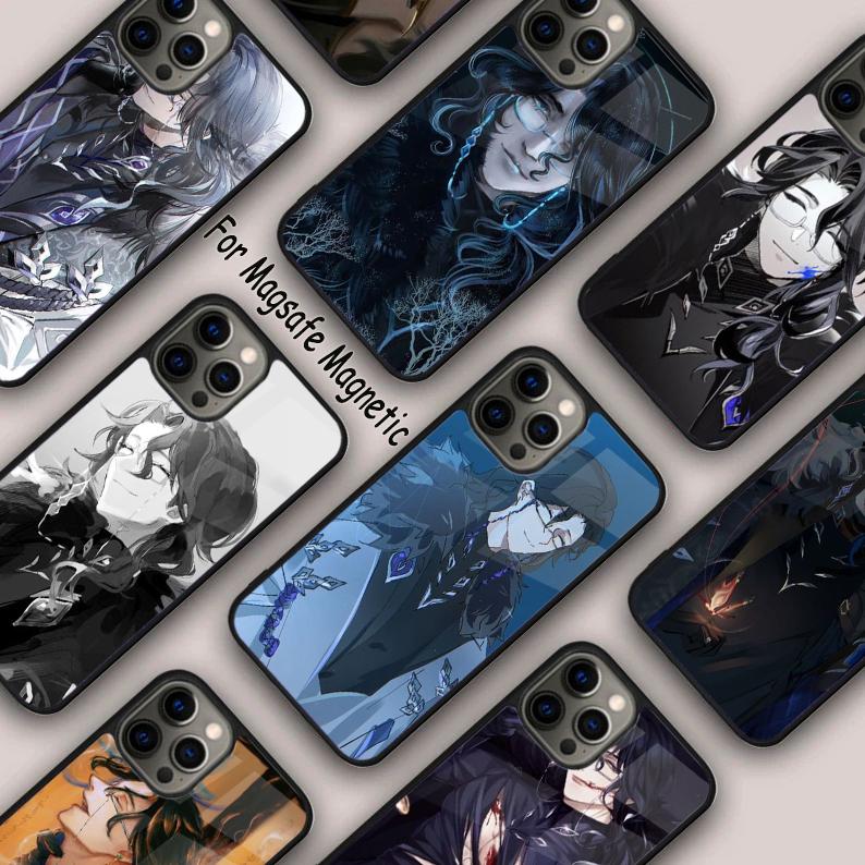 Чехол для телефона Genshin Impact Pantalone Магнитный Для APPLE iPhone 17 Air 16 14 13 12 Pro Max 15 Plus Зарядка С MagSafe Чехол