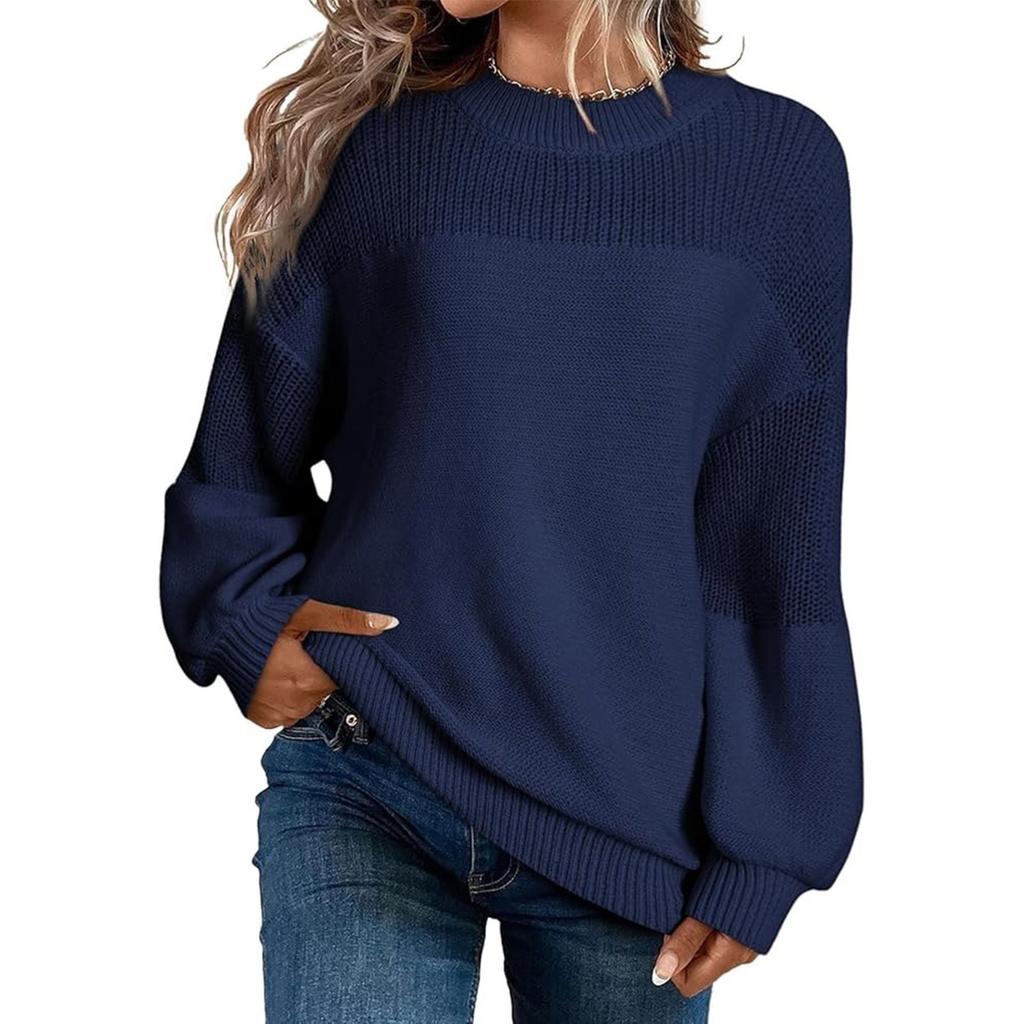 Women's Long Sleeve Winter  Sweater Sweater Knitted Pullover Round Neck Sweater Pullover Knitted Sweater