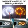 Switchback Cotton Light LED Angel Eye Dual White Amber for BMW 1 Series E81 E82 E87 E88 Halogen Headlight