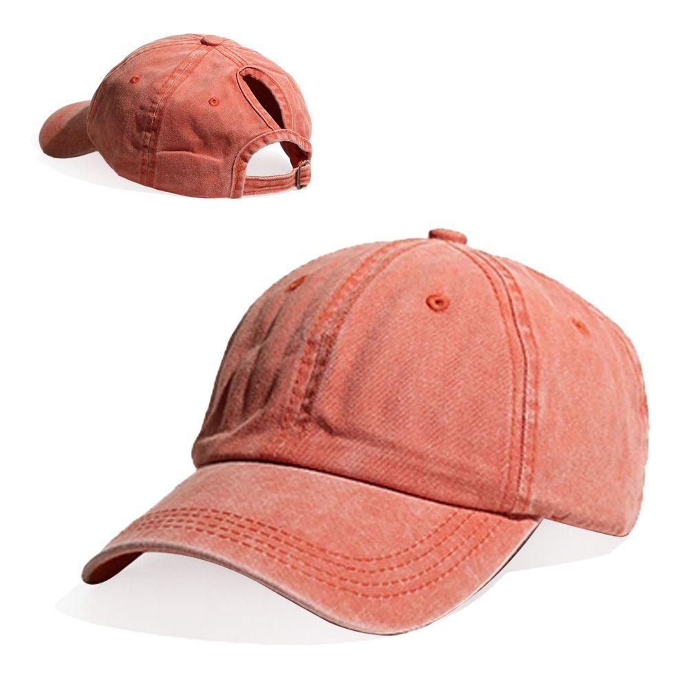 Running Baseball Cap Messy High Bun Snapback Hat Casual Sun Hat