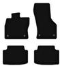 БАЗОВЫЕ черные велюровые коврики для: Skoda Octavia III лифтбек, седан, универсал (2012-2020)
