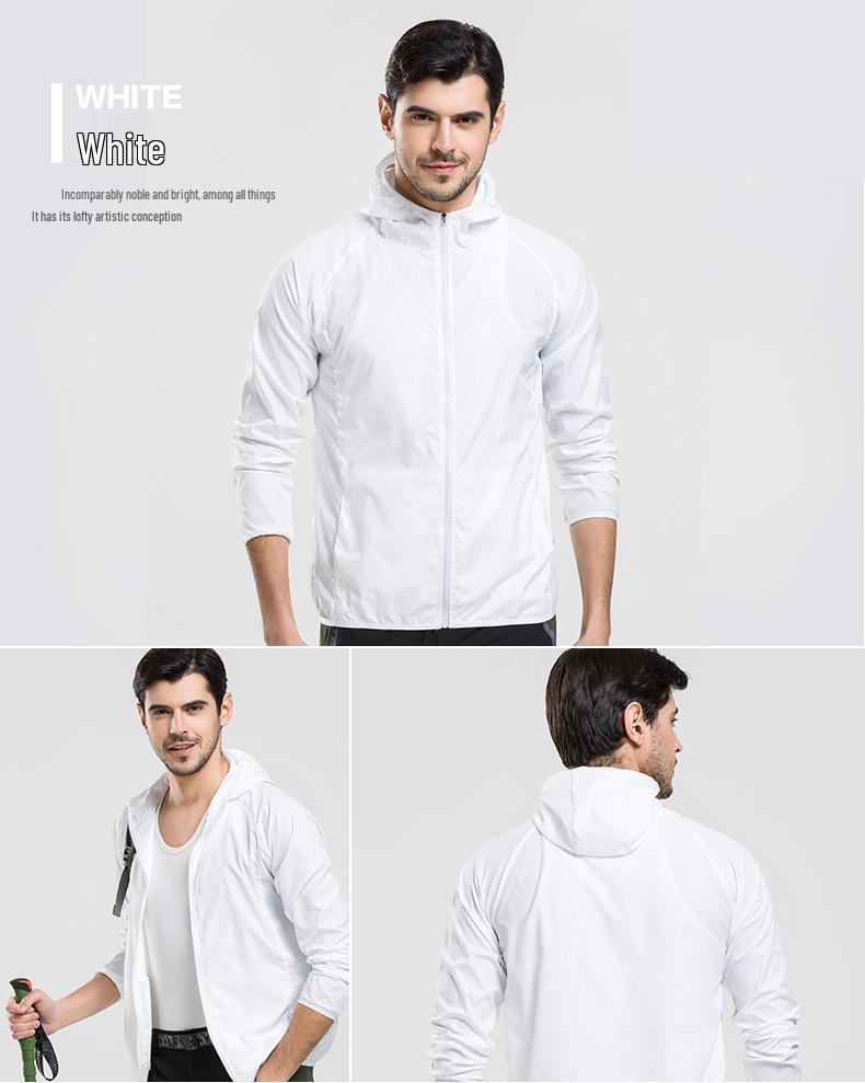 Унисекс Куртка-ветровка для защиты от солнца для улицы с вышитым логотипом на заказ для тимбилдинга