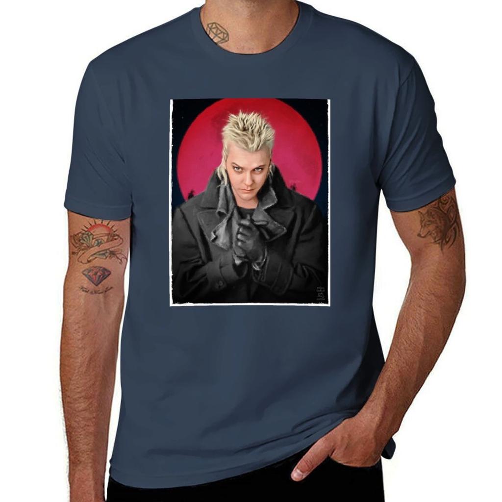 The Lost Boys Blood Moon David Portrait TShirt Fashion Simple Casual Tee Shirt