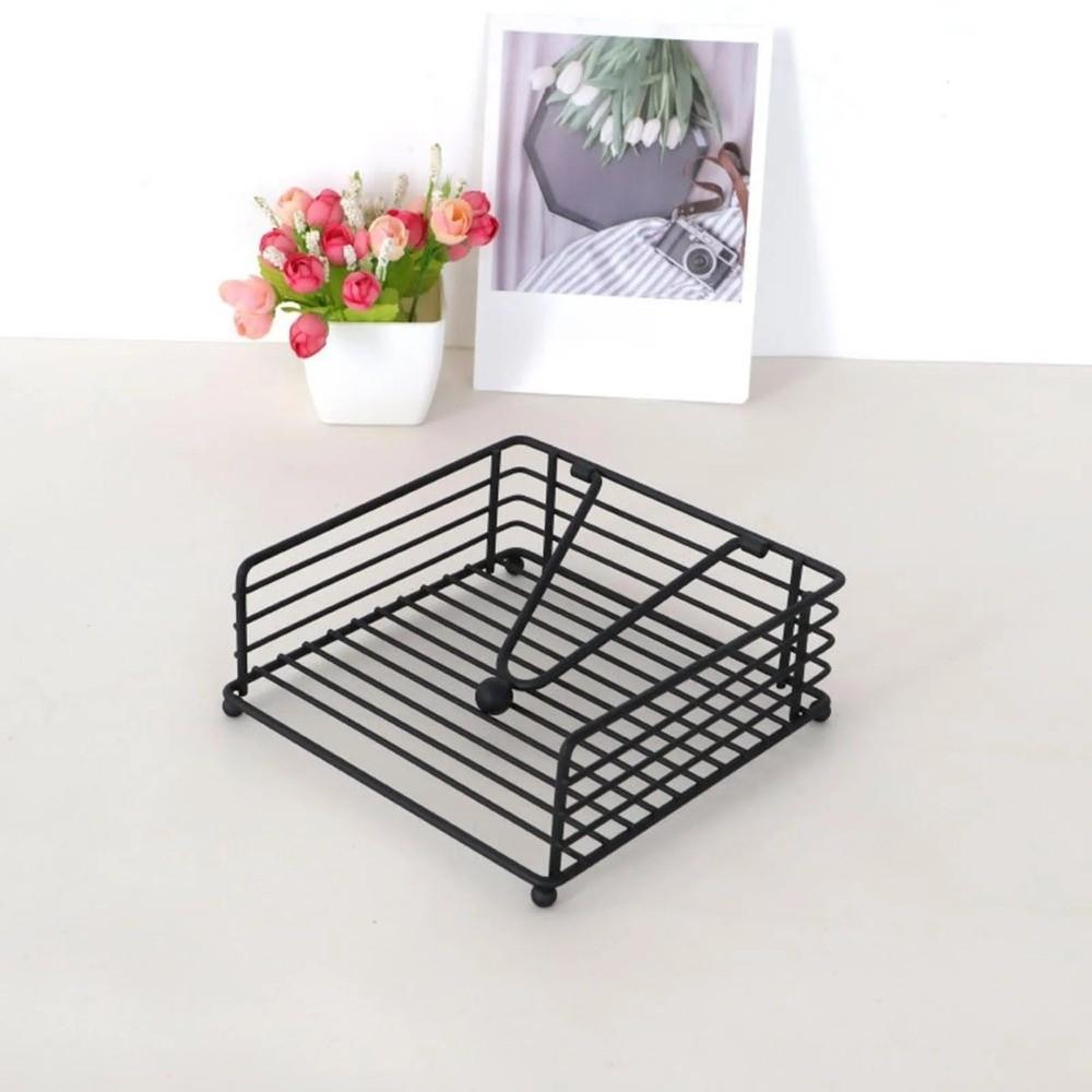 Weighted Arm Paper Napkin Organizer Square Design Flat Napkin Dispenser Napkin Holder  Restaurant