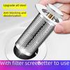 Pop-Up Sink Drain with Filter Mesh & Anti-Odor Stopper