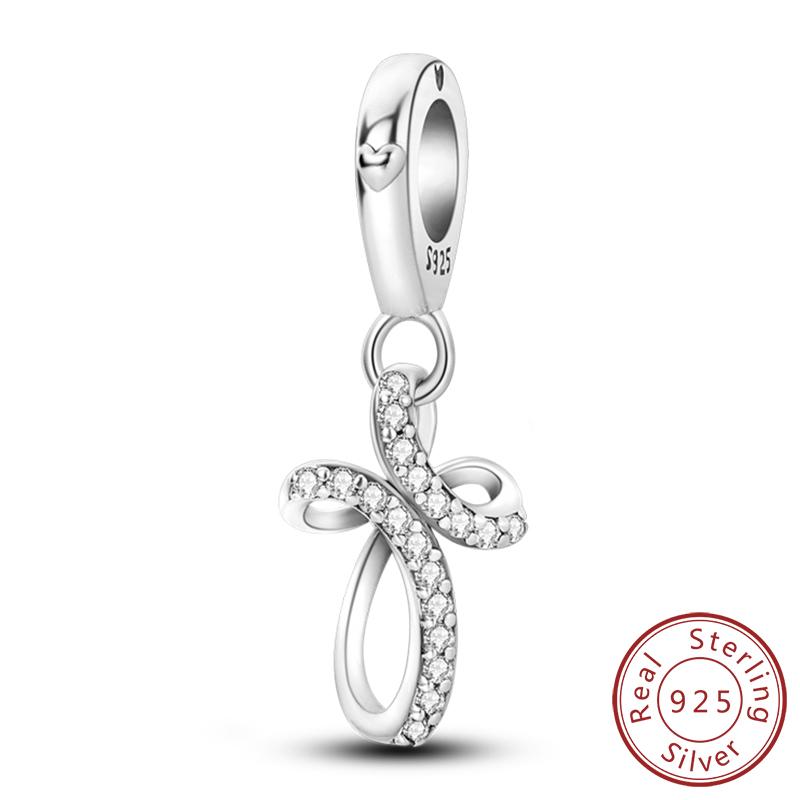 Медные Шармы Бусины Глаз Дьявола Крест Ангел Шармы Подходят для Оригинальных Браслетов-Шармов Подвески Изысканное Изготовление Ювелирных Изделий Своими Руками Для Женщин