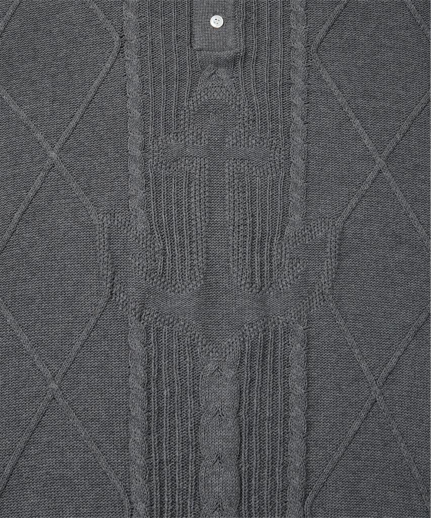 AMFEAST Seaman Knit Polo Gray