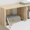 TV Wall Cabinet 2 pcs Sonoma 98 x 31 x 29.5 cm Particleboard
