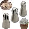 New 3 Pcs Russian Piping Tips Integrated Molding Cake Decorating Mouth