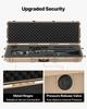 VEVOR Hard Rifle Case, Lockable Rifle Case with Pre-cut Foams, 139.1 cm Gun Storage with Wheels