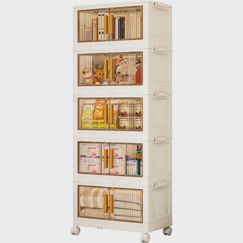 Складной шкаф большой вместимости с магнитными дверцами для детского гардероба или кухонного хранения