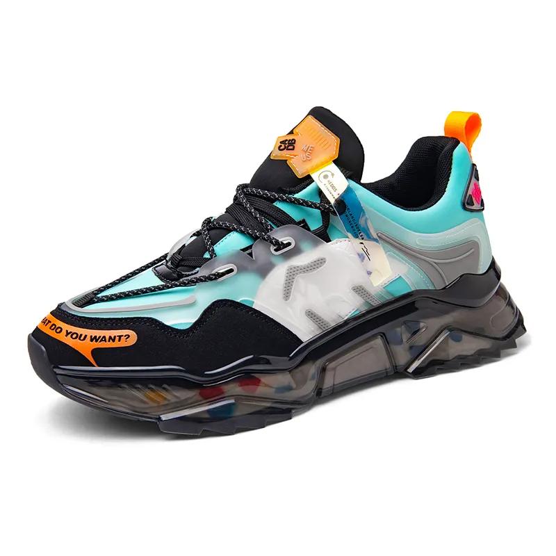 Daddy Shoes Мужские весенне-осенние повседневные кроссовки на платформе для активного отдыха с низким верхом на шнуровке Кроссовки для бега Мягкие удобные Zapatillas Hombre