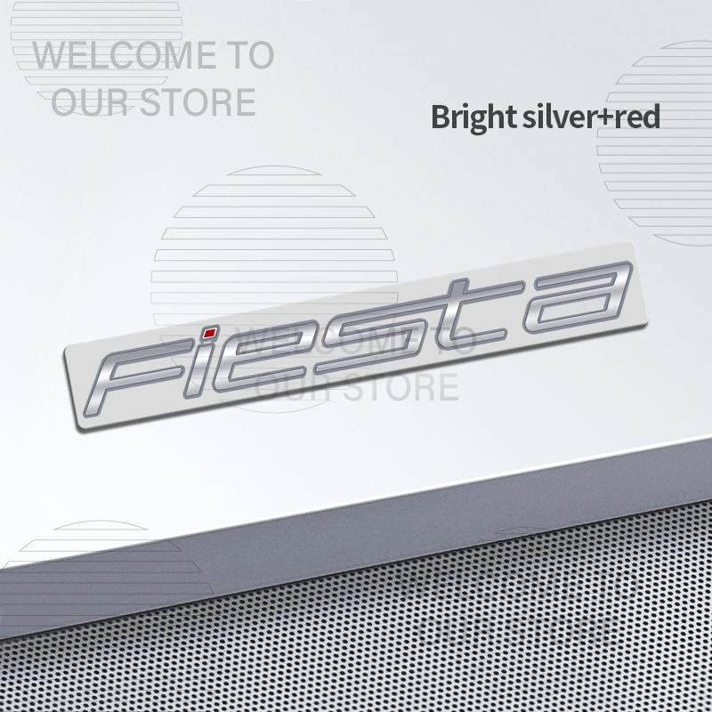 Car Decor Metal For Ford Fiesta ST MK3 MK4 MK5 Letter Emblem 3D Sticker Accessories Tail Rear Trunk Decals