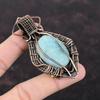 Hemimorphite Pendant Copper Wire Wrapped Gemstone Pendant Handmade Pendant Designer Copper Jewelry Gift For Engagement Wire Wrapped Jewelry