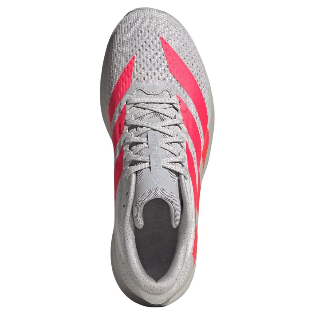 adidas Adizero Pacer Удобные Дышащие Упругие Беговые Кроссовки Мужские Кроссовки Серый Красный KZ6850