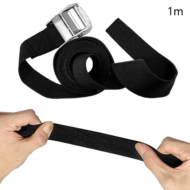 25mm Cargo Lashing PP Webbing Luggage Strap with Zinc Alloy Buckle, Length: 1m
