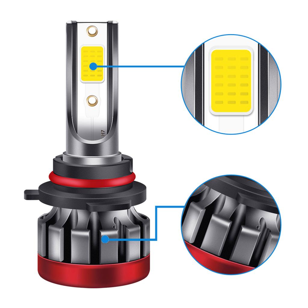 2 шт. 9006/HB4 светодиодные противотуманные фары 3000K желтый 3000 люмен 30 Вт светодиодные противотуманные фары высокой мощности DRL лампы