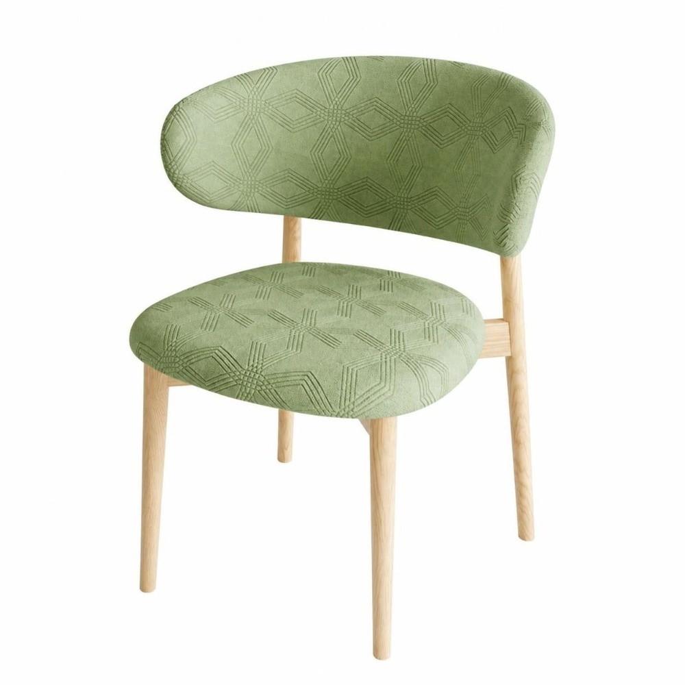 1set Split Type Chair Slipcover Jacquard Pattern Chair Protector Cover Office Dining Table