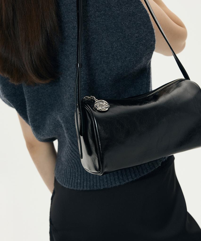 Anodds Pidi Medium Leather Boston Shoulder Bag 4 Colors