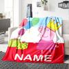 Customizable Pink Pig1 Throw Blanket – Personalized Name, All-Season Cozy Snug Blanket, Machine Washable, Personalized Blanket