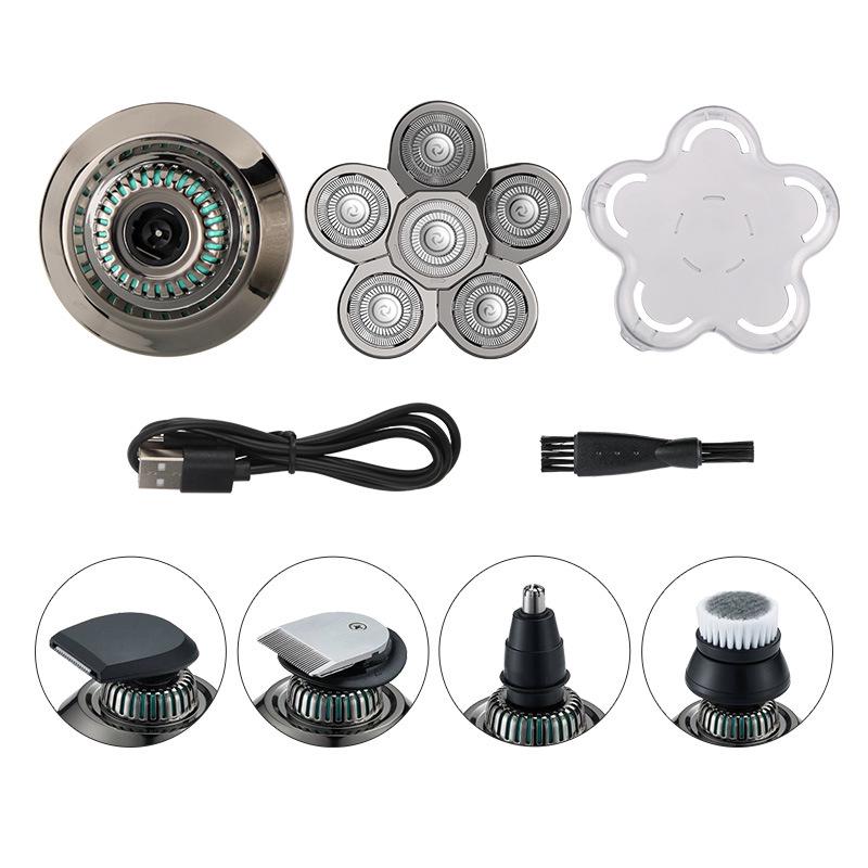 Многофункциональная перезаряжаемая электрическая бритва для мужчин - Цифровой дисплей, для бритья головы налысо, для всего тела и бороды, моющаяся бритва