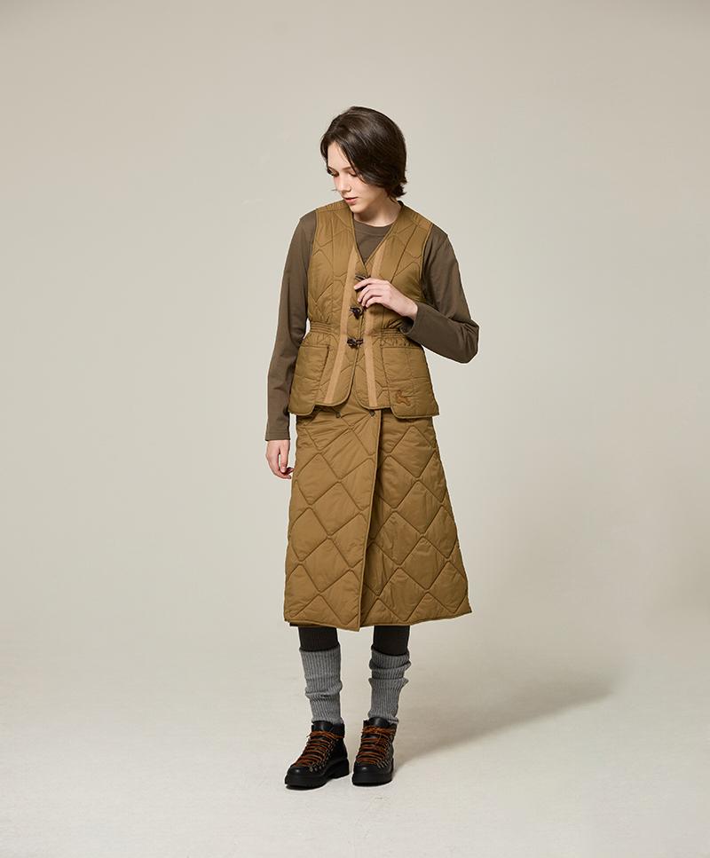 Nuke Jupiter Aero Snap Padding Wrap Skirt_Women [Beige]