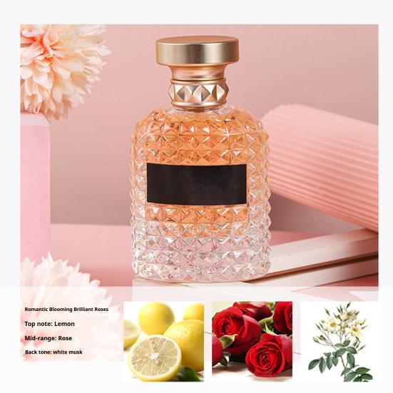 50ML Women Perfume Natural Floral Fruity Woody Long-lasting Fragrance Soothing Scent Neck Wrist Hair Body Liquid Perfume Spray