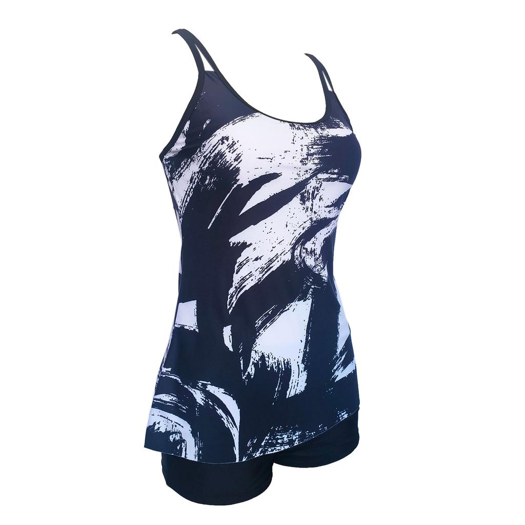 Женский сексуальный купальник с подтяжками и напечатанным раздельным купальником