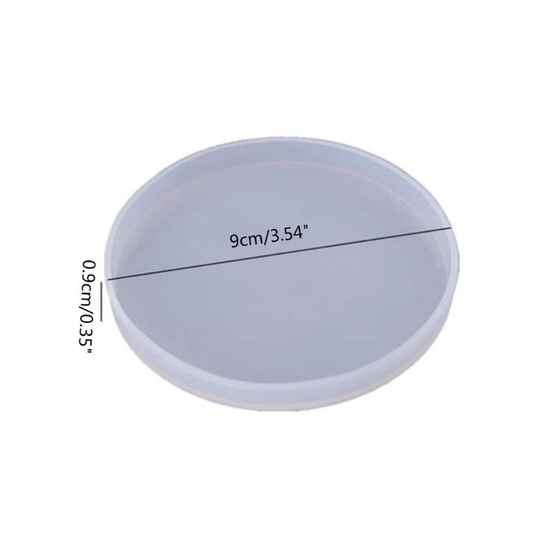 Round Coaster Resin Mould Disc Shape Coaster Tray Mould for Resin, Coasters Mould for Making Cup Mat Table Home Decor