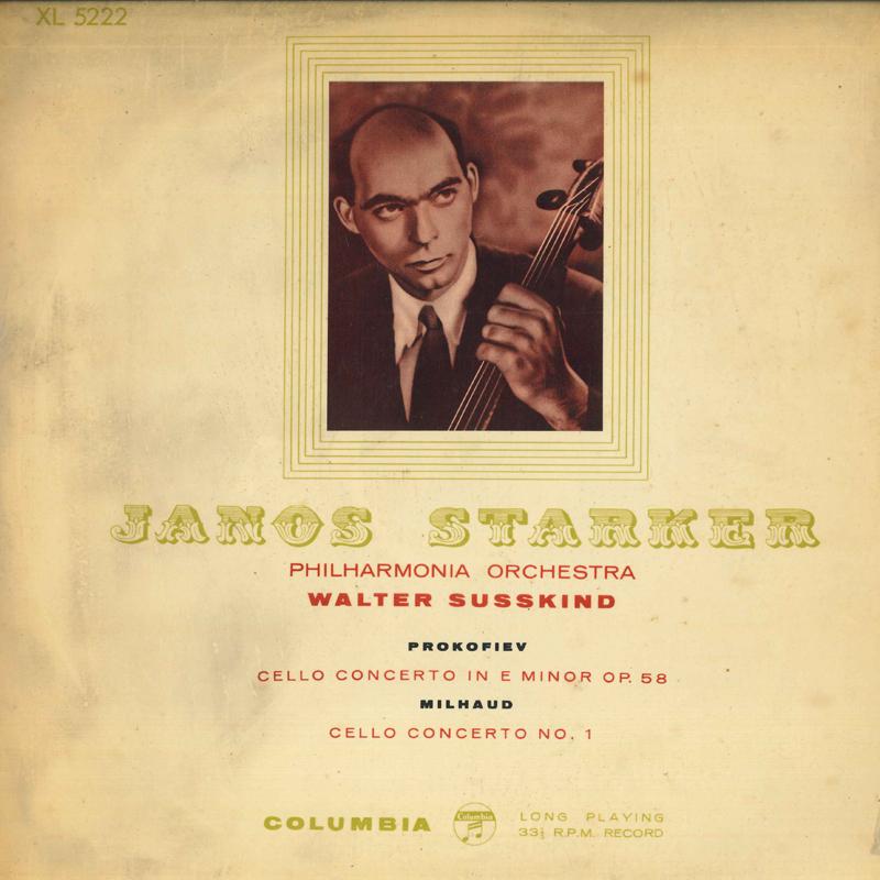 LP Record WALTER SUSSKIND, PHILHARMONIA ORCHE - Janos Starker Cello Concertos XL5222 COLUMBIA Japan Classical Used