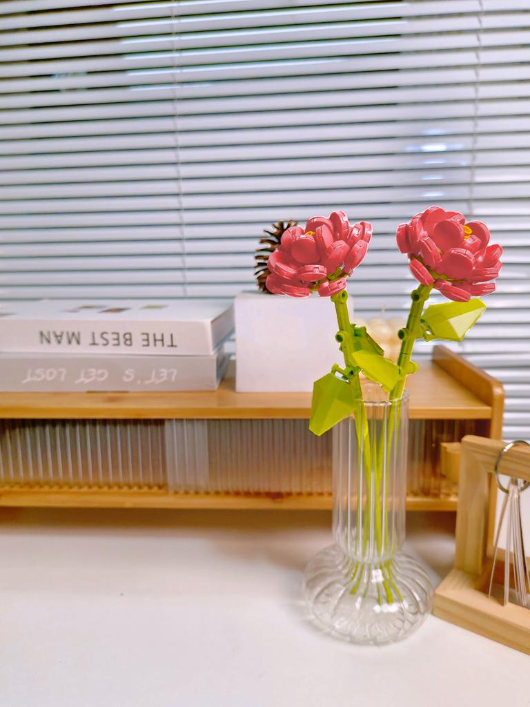 Букет из вечной розы и подсолнуха, конструктор, мини-кирпичики DIY для взрослых, невянущий подарок на День святого Валентина, годовщину, декор для дома