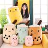 24 см Подушка для чая с молоком Kawaii Мягкая плюшевая игрушка Boba Tea Plushie Игрушка для детей Игрушки Подарки на день рождения