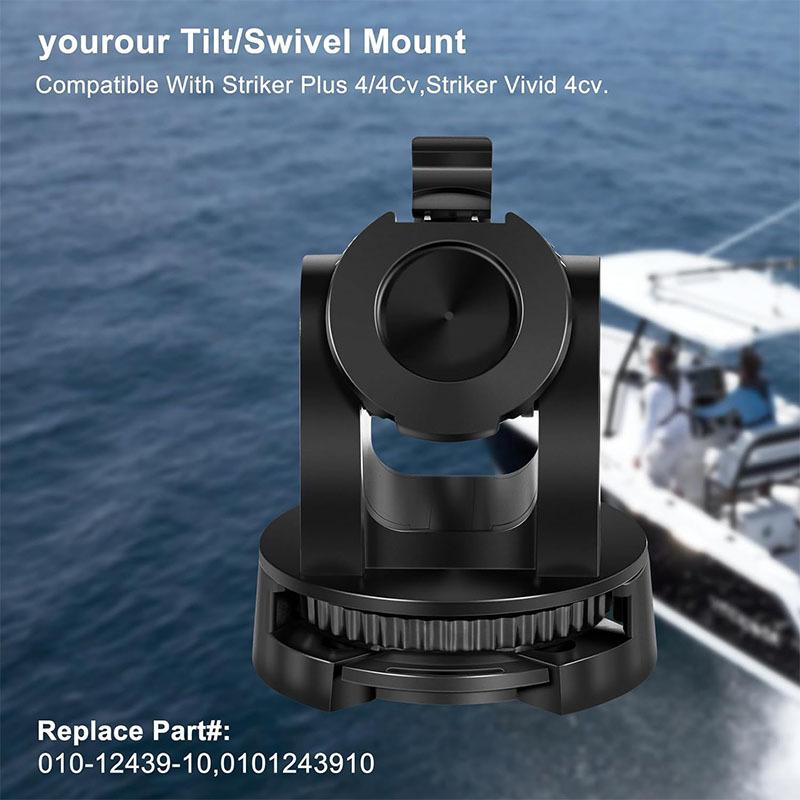010-12439-10 Tilt/Swivel Mount for Garmin Striker 4/Plus 4/4Cv, Kayaking, Boating and Stand-Up Paddle Board Accessories