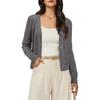 Women's Soft Cropped Cardigan Casual Lightweight Shrug Sweater Tops