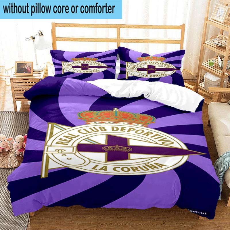 3PCS Deportivo Football Bedding Set,Including 1pc Duvet Cover And 2pcs Pillowcases Perfect for Bedroom, Dormitory, Fan Christmas gift