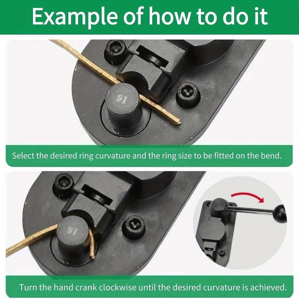 Пластиковый/Металлический Станок для Гибки Колец для Золота Серебра и Меди Многофункциональный Набор Инструментов для Округления Формовки и Прокатки Ювелирных Изделий