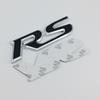3D Metal Logo RS Emblem Letters Car Front Grille Badge Rear Trunk Sticker For Honda Civic City Fit Shuttle Jazz Car Acceessories