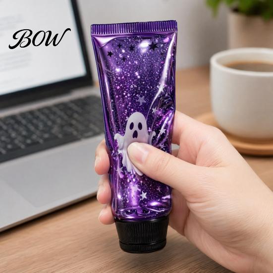 Fidgets for Kids Halloween Toothpaste Stress Ball, Ghost Purple Starry Slow Rising Toys Adults Fidget Toy, Soft Decompression Squeeze Anxiety