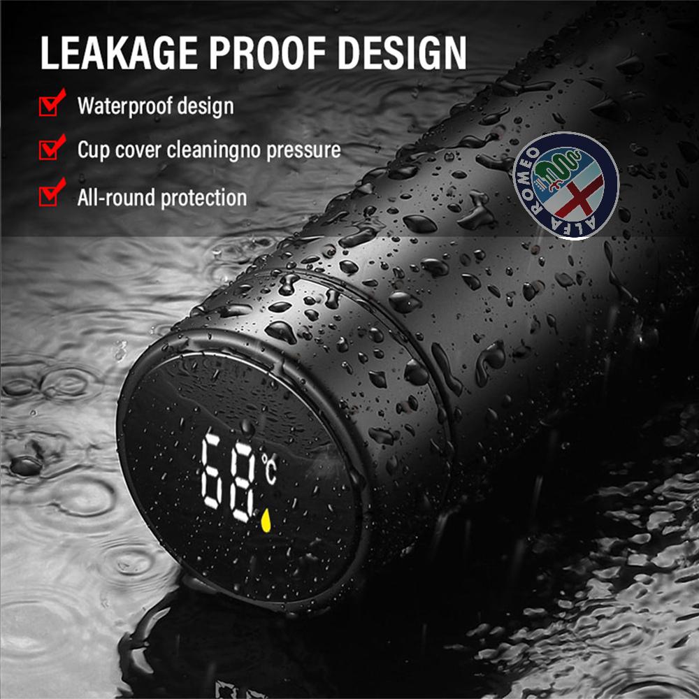 1pc Thermos Bottle Smart Cup With Temperature Display 304 Stainless Steel Vacuum Insulated Intelligent Cup For Alfa Romeo 159