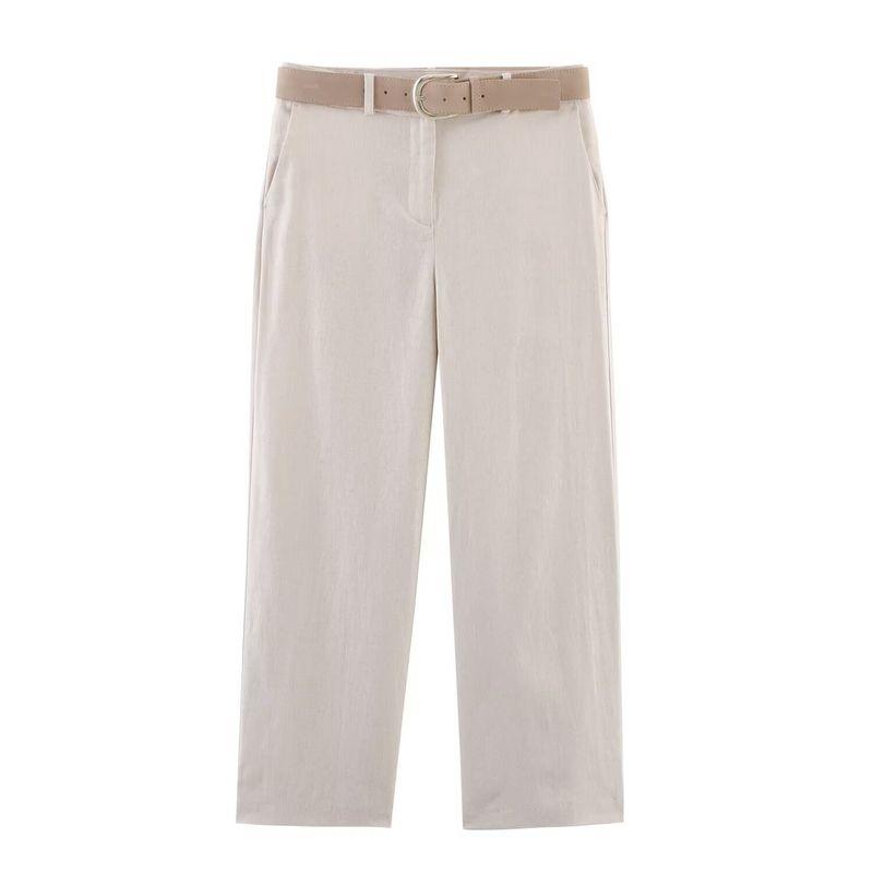 Kaslead New Women clothes Western Style Blended Lapel Sleeveless Vest Trousers 2406998 3584998