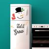 2024 New Christmas Snowman Expression Magnetic Refrigerator Sticker DIY Cartoon Garage Door Waterproof Wall Sticker Decoration